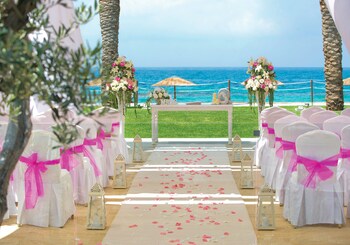 Outdoor wedding area