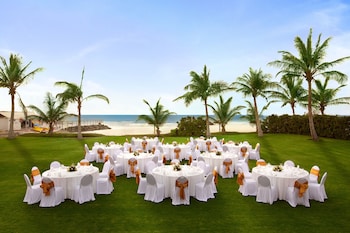 Outdoor banquet area