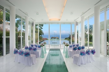 Outdoor wedding area