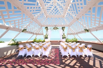 Outdoor wedding area