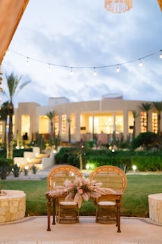 Outdoor wedding area