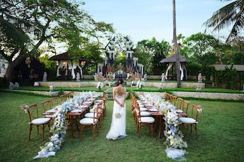 Outdoor wedding area