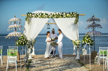 Outdoor wedding area