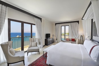 Suite, 1 King Bed, Non Smoking, Sea View (Balcony) | Frette Italian sheets, premium bedding, down comforters, minibar