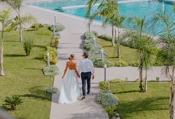 Outdoor wedding area