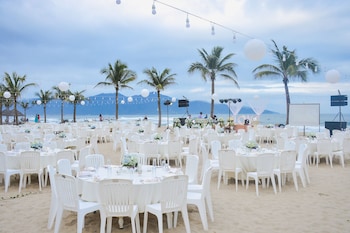 Outdoor wedding area