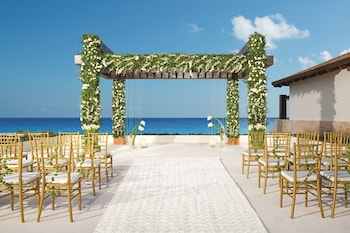 Outdoor wedding area