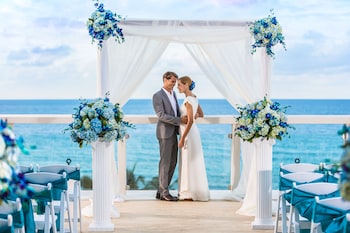 Outdoor wedding area