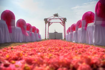 Outdoor wedding area