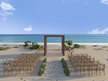 Outdoor wedding area